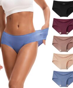 INNERSY Bequeme Micro Modal Unterhosen für Damen | INNERSY Hipster Unterwäsche mit Microfaser für Damen | INNERXY 5er P