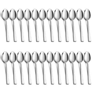 Teelöffel 24 Stück Onader Edelstahl, Gesunde & Hochglanzpoliert für Hause - 14cm Teelöffel 24 Stück Onader Edelstahl, Sp