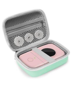 Mini Tasche für Supvan Etikettenband + Mini Bluetooth Beschriftungsgerät + Kabeltasche Organizer für E10 Etikettendrucke