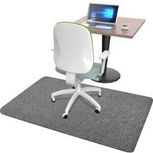 Placoot Schreibtischstuhl Unterlage 140X90cm Parkett-Bodenschutz Anti-Silp Kratzfest Büro Dark Placoot Schreibtischstu
