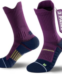 Rahhint Coolmax 3 Pack Kompressions Laufsocken Herren Damen Anti-Blasen-socken | Rahhint Coolmax Kompressionszone Belüf
