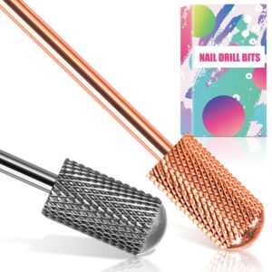 Nagelfräser Aufsatz Wolframkarbid 3/32" für Elektrische Nagelfeile, 2 Stück Bits für Salon-Erfahrene (F) Nagelfräser A