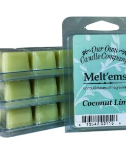 Our Own Candle Company Premium Wachsschmelz - Kokosnusskalette - 6 Würfel - 68 ml (4 Stück) - Premium Wachsschmelz für d