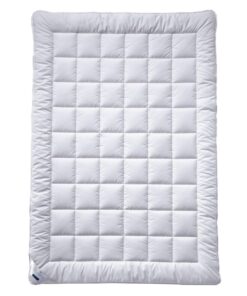Billerbeck Bettdecke E48 Kairo – Ganzjahresdecke – 135 x 200 cm – 60 % Kamelhaar, 40 % Wolle, Weiß