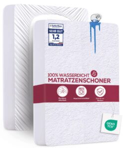 Utopia Bedding Matratzenschoner 140 x 200 x 30 cm Wasserdicht OEKO-TEX Zertifiziert Atmungsaktiv