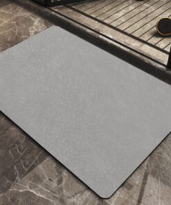 RISVOWO Rutschfester Badematte Absorbierender Badezimmerteppich 40x60cm, Mikrofaser Antirutschmatte für Badewanne und Du