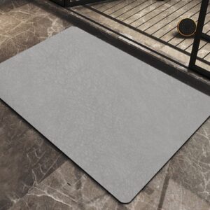 RISVOWO Rutschfester Badematte Absorbierender Badezimmerteppich 40x60cm, Mikrofaser Antirutschmatte für Badewanne und Du