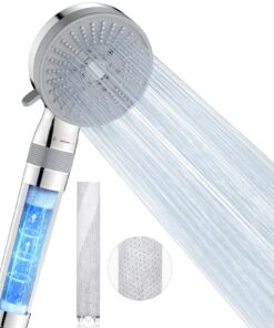 Luxear Wassersparender Duschkopf mit Kalkfilter für Sparsame und gesunde Baden | Luxear Wassersparender Duschkopf mit 5