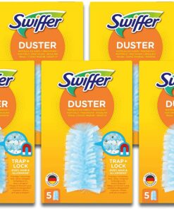 Haus сообщил Staubanzieh- und Staubschutzwedel, Ersatzeinlagen 25 Stück (5 X 5) für leichtes Reinigen | Swiffer Staubwe