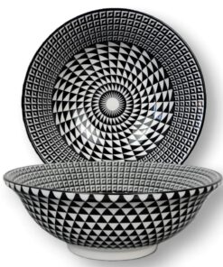 Urban Lifestyle Ramen Schüssel 2er Set 20cm | Idealer Salatschüssel und Ramen Pastaschale für jedesesseniales Urban-Life