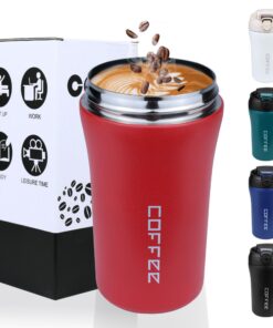 Disoza Thermobecher 460 ml Kaffee to go (Rot)