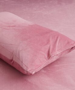 Kissenbezug Altrosa Cashmer Touch Fleece Rosa Warme Winterdekoration 2er im Umschlag OEKO-TEX