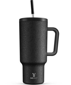 Meoky 1182ml Thermobecher schwarz für Heiß- und Kaltpimagenes.splitext