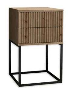 MARLE Nachttisch in Artisan Eiche Optik - Moderne Schublade-Nachttisch für Erwachsene - Ideal für das Schlafzimmer (B/40