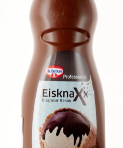 Dr. Oetker Professional Kakao-Eisglasur für kodierte Eisportionen,Perfect für Eisbremse, 900 ml Flasche