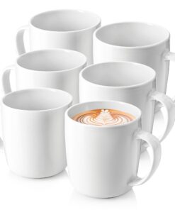 SÄNGER Marlo Kaffeetassen Set für 6 Personen | Porzellan Tassen & Becher spülmaschinenfest, 350 ml | PREMIUM COLLECTION
