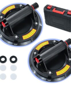 8.2" Saugheber 2er-Set Max. 200KG Tragkraft für Glas Fliesen Marmor mit Werkzeugkasten
