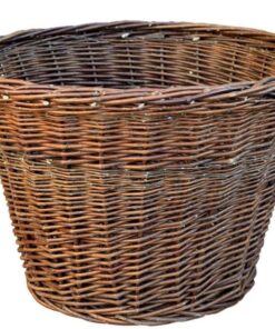 Weidenkorb Ø 50cm Braun Obstkorb Kaminholzkorb Multifunktional