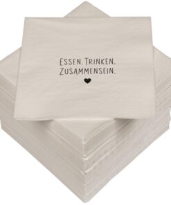 HEKU 100 Servietten – Saugstark und praktisch verpackt – Ideal für besondere Anlässe