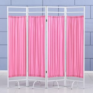 Sichtschutz mit 4 Paneelen für Babyzimmer, abnehmbarer Raumteiler in Metall mit Standfüßen, ideal für Pflege- und Stude