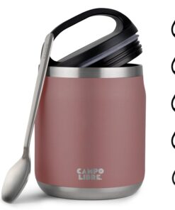 Campo Libre.® Thermobehälter für Essen |Warmhaltefunktion|Babybrei|Thermo-Essensbehälter 5 Farben Recycled