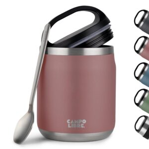 Campo Libre.® Thermobehälter für Essen |Warmhaltefunktion|Babybrei|Thermo-Essensbehälter 5 Farben Recycled