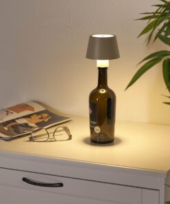 Northpoint LED Tischlampe mit Akku und Touchsensor für Innen und Außen | Northpoint Flaschenlampe Tischleuchte 3000mAh