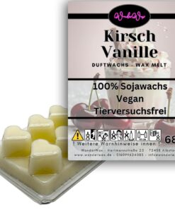 WonderWax Kirsch Vanille Duftmelt Wachsmelt Sojawachs für Raumdüfte Ind(café)Frauen Aromatheráporie Innenraum Melts Indo