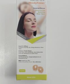 WoodyKnows Modell 2024 Nasendiffusor für Sinus-Dampfinhalation │ Personalisierte Aromatherapie │ Dampfberuhigungsset (S