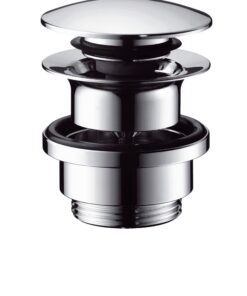 Hansgrohe Ablaufgarnitur Push-Open mit Überlauf für Waschbecken und Bidet - Chrom - bella deutsche Designerausstattung