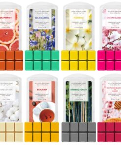 SCENTORINI Duftwachswürfel - Törtchen, Raumdüfte für Zuhause, 8 Pack x 70,9g, Grapefruit, Baumwolle, Earl Grey Tee, Nekt
