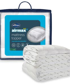 Silentnight Airflow 1000 Matratzenauflage extra dick 10 cm Polsterung für Einzelbett 190x90 cm mit Luftzirkulation