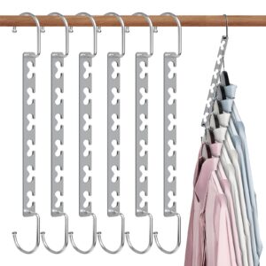 Sindax Platzsparend rutschfest Magic Kleiderbügel für Hosen Jeans Anzug und Kleider, 6 Stück