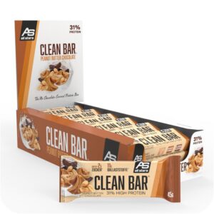 All Stars Clean Bar Peanut Butter Chocolate - Hochproteinierte Fitness-Riegel - 31% Proteine & zuckerarm - 18x45g - Idea