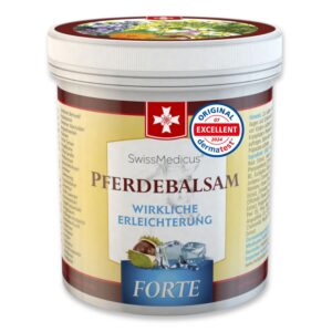 SwissMedicus Pferdebalsam Massage-gel 25 Kräuterextrakte Kühlend Linderung Muskel Schmerzen 250ml