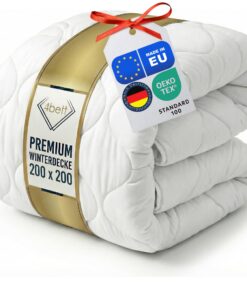 Premium Winterdecke - Weiche Mikrofaser Bettdecke 200x200cm für Allergiker – Atmungsaktiv, Oeko-TEX Zertifiziert, Waschb