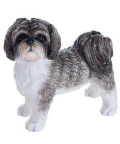 Leonardo Collection grau Stein Ornament für Shih Tzu-Hunde im Hausgebrauch