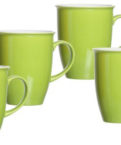 Doppio Kaffeebecher-Set 4-teilig Grün – Perfekt für Kaffeeliebhaber zu Hause