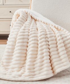 Vielit Sherpa Decke Flauschig & Weich 220x240 cm XXL, perfekt für Wohnzimmer & Schlafzimmer, extra weich & warm überwurf