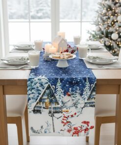 KAMACA Weihnachtstischläufer 40x150 cm Winter Fun pflegeleicht