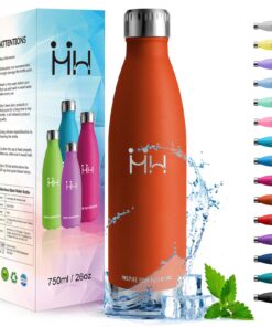 HoneyHolly Edelstahl Trinkflasche 750ml - Thermosflasche BPA-frei Auslaufsicher für Fitness & Sport