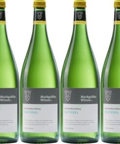 Markgräfler Winzer Ehrenstetten Oelberg Gutedel 2024 Trocken (6 x 1.0 l) - Top Sorte für Erwachsene zur Vielfalt des Ess
