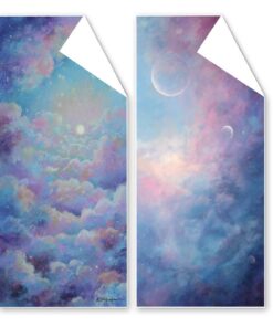 SeSea Strandtuch XXL 60x120 cm, Mikrofaser Handtuch, Stranddecke Sandfrei mit Tasche, Abstrakte Wolke Design G1-526 Se