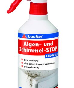 **Baufan Algen- und Schimmel-STOP Chlorfrei Schimmelentferner 500ml Geruchsneutrales Anti-Schimmel Spray** | **Baufan 5