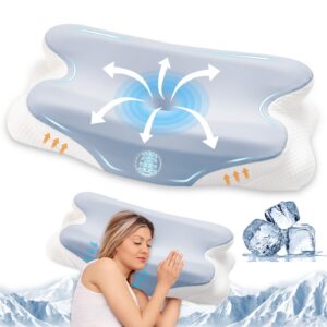 Orthopädisches Memory Foam Kissen für Antischnarch, nachts Besser Schlafen, Nackenschmerzen lindern - Ergonomisch für Se