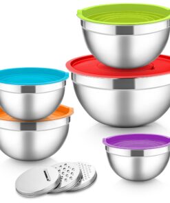 Herogo Rührschüssel 5er Set Bunt für Kochen und Servieren im Spülbeckenfest komplett