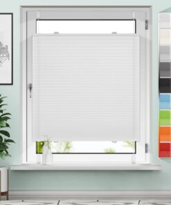Plissee Klemmfix Plisseerollo B50 x H200cm Blickdicht und lichtdurchlässig Jalousie