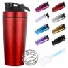 ZAKVOP Edelstahl Protein Shaker 750 ml - BPA Free/Premiun Edelstahl für Eiweiß Smoothies - für Fitness-Lovers - Rot