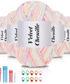 Maxee Samtig Babywolle Garn 500g Häkeln & Stricken Global Recycled Standard Maxee Samt Chenille Garn für Häkelwerkzeuge
