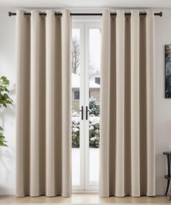 TOPICK Blickdicht Vorhänge für Schlafzimmer - 245x140 cm - Verdunklungsvorhänge - OEKO-TEX - Wohnzimmerdekoration - mode